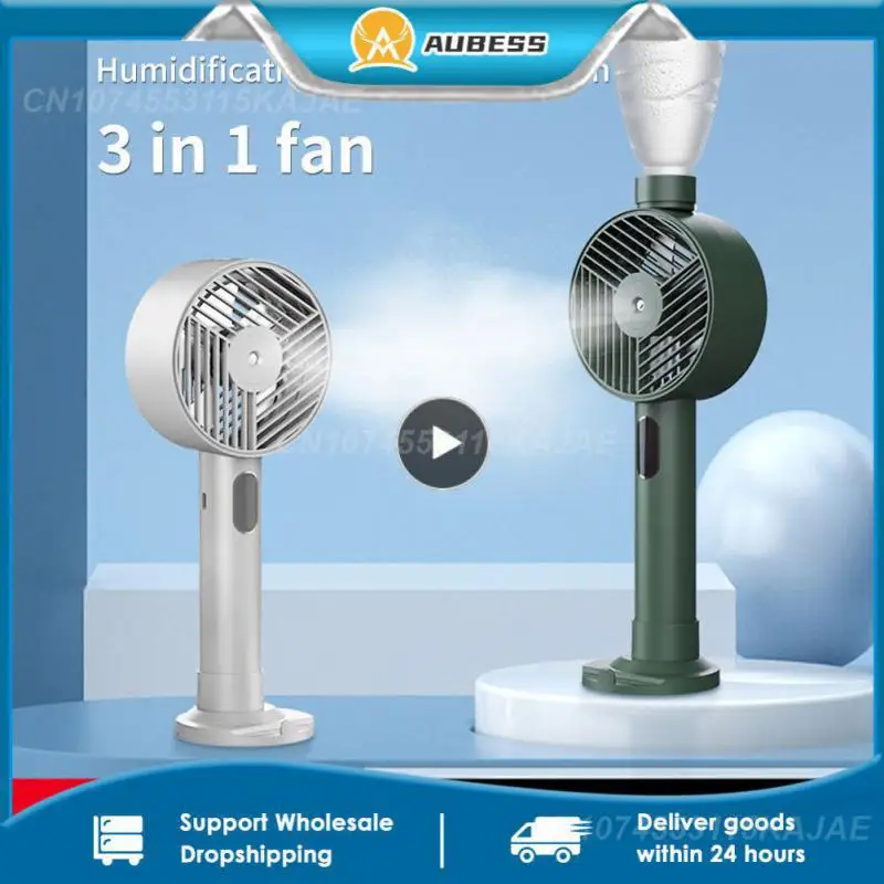 

Electric Pocket Fans External Bottled Water Type-c Interface Air Cooler Three Gears Adjustable Usb Handheld Fan Air-conditioning