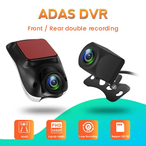 Для Android мультимедийный плеер DVD запись Автомобильный видеорегистратор ADAS видеорегистратор Видеорегистраторы с ночным видением HD 1080P камера заднего вида