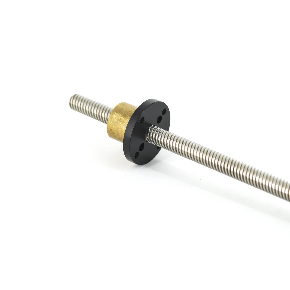 304 stainless steel T8 screw length 620mm lead 8mm trapezoidal spindle 1pcs With copper nut | 3D Printer Parts &amp Accessories