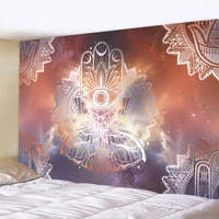 mandala pattern wall tapestry boho bergamot mandala flower witchcraft psychedelic fabric bedroom living room home decoration