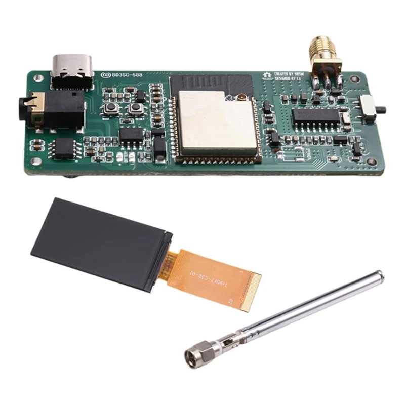 Фото Комплект материнской платы для полночастотного радиоприемника BD3CS-588 SI4732 с ESP32-S3, WiFi+BT5.0, 1,9-дюймовым цветным дисп №3