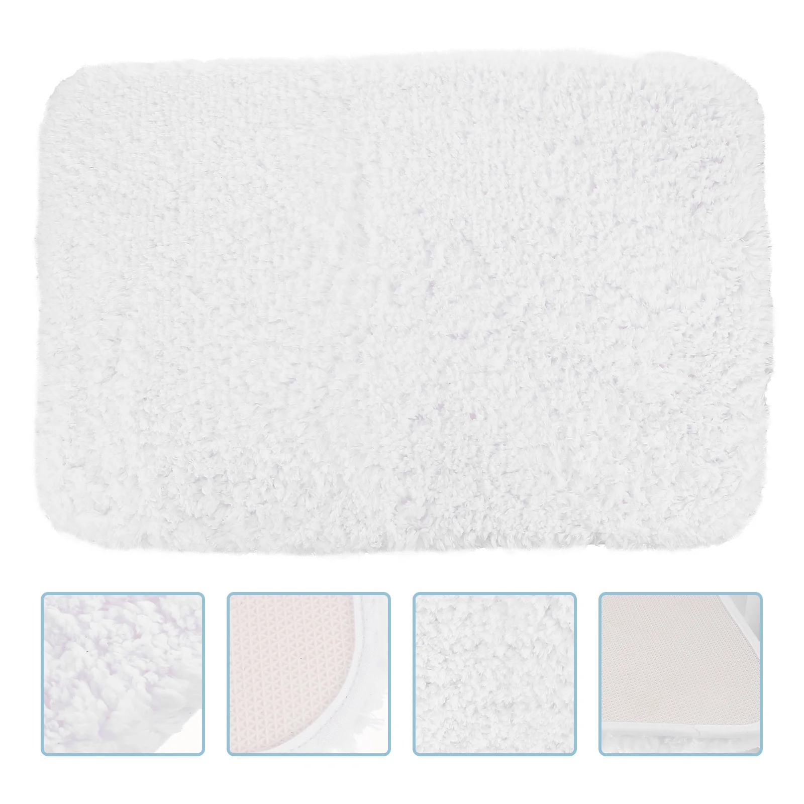 

Mat Bathroom Rugs Bath Carpet Floor Rugwhitewater Shaggy Area Door Non Fluffy Absorbent Plush Accent Bathtub Room Absorption