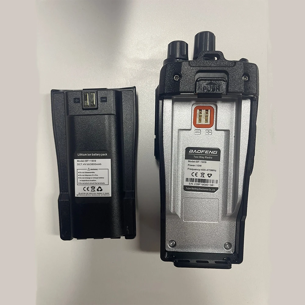 BaoFeng BF-1909 10W High Power Walkie Talkie UHF 400-470MHz Handheld Two Way Walkie Talkie Long Range CB Radio