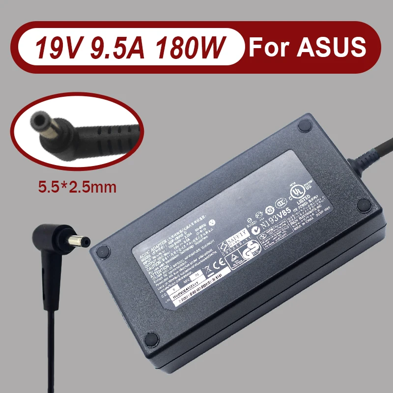 

19V 9.5A 180W 5.5*2.5mm AC Laptop Charger for ASUS Laptops ROG G750-JS ROG G750JM ADP-180MB F ADP-180HB D FA180PM11 ADP-150VB
