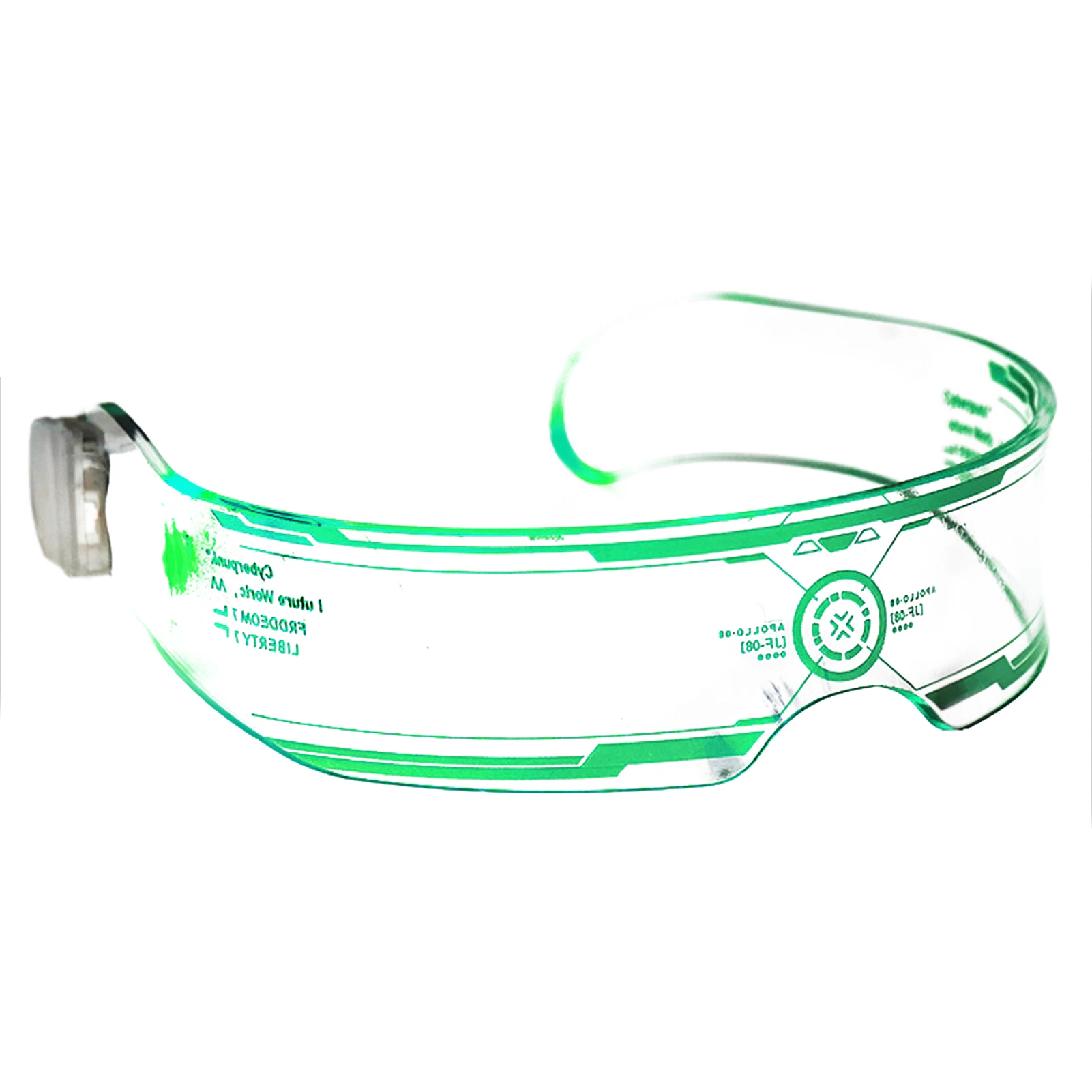 

LED Light Up Glasses LED Visor Glasses Futuristic Style LED Visor Glasses Light Up Glasses For Halloween Party Concert Club