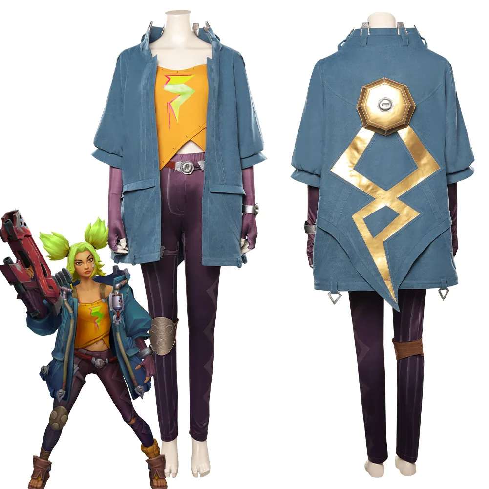 

LOL Zeri Cosplay Costume Outfits Halloween Carnival Suit