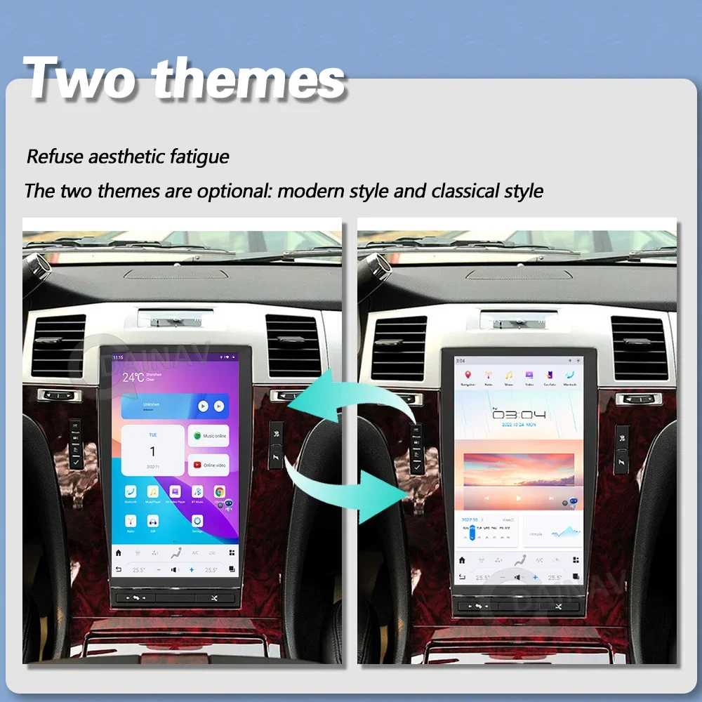 

13.6 Inch Android Auto Car Radio For Cadillac Escalade 2008-2012 Tesla NAVI Car stereo Multimedia Player GPS Navigation