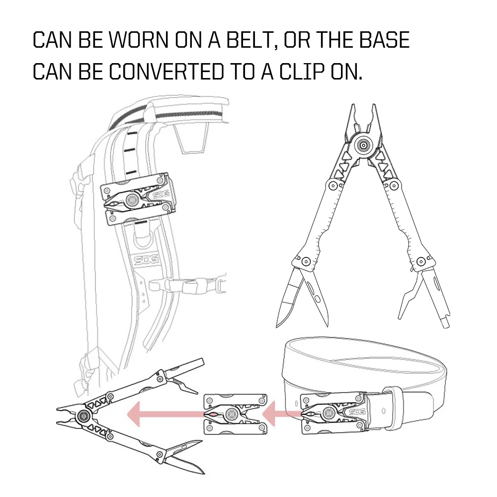 SOG 11 инструменты Sync l многофункциональный инструмент пряжка для ремня
