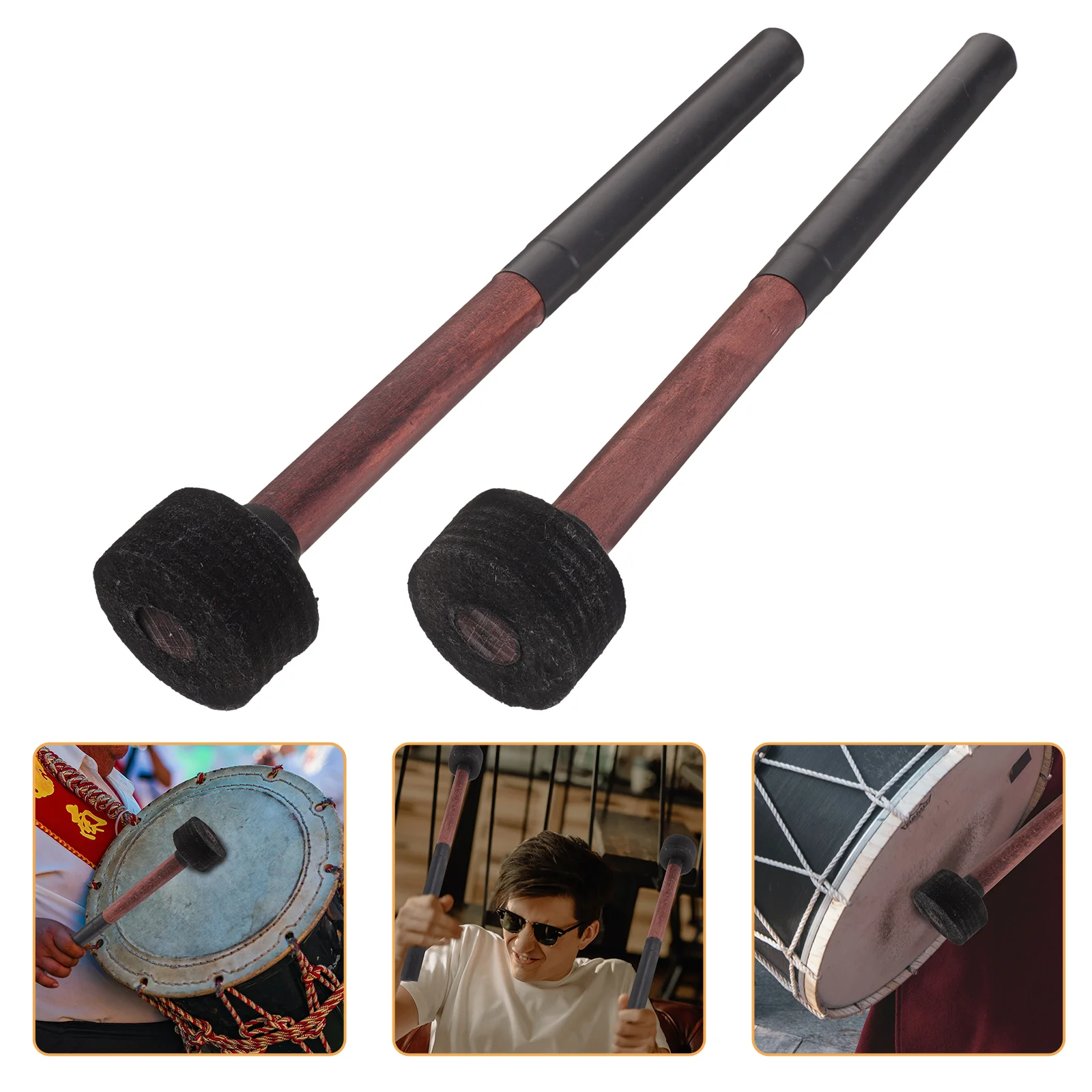 

1 Pair Non-slip Percussion Drum Mallet Bass Mallet Drum Mallet