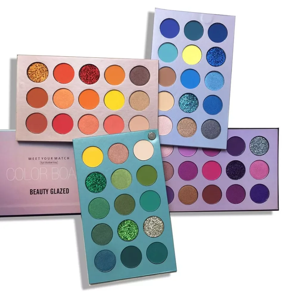 

NEW 60 COLORS Glitter Eyeshadow Palettes Pigment Shimmer Metalic