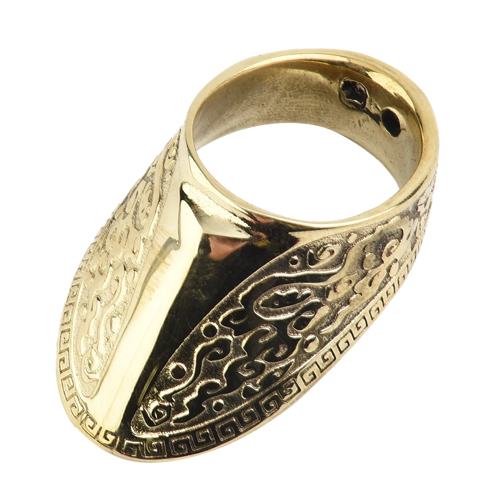 

16-23mm Silver Thumb Ring Finger Guard Thumb Protector Archery Bow Hunting Protector Shooting Training Robust Material Accessory