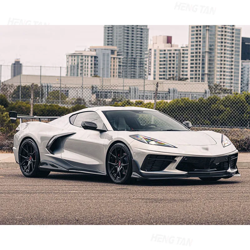Автомобильные боковые юбки из углеродного волокна запчасти для Chevrolet Corvette C8 2021-2023
