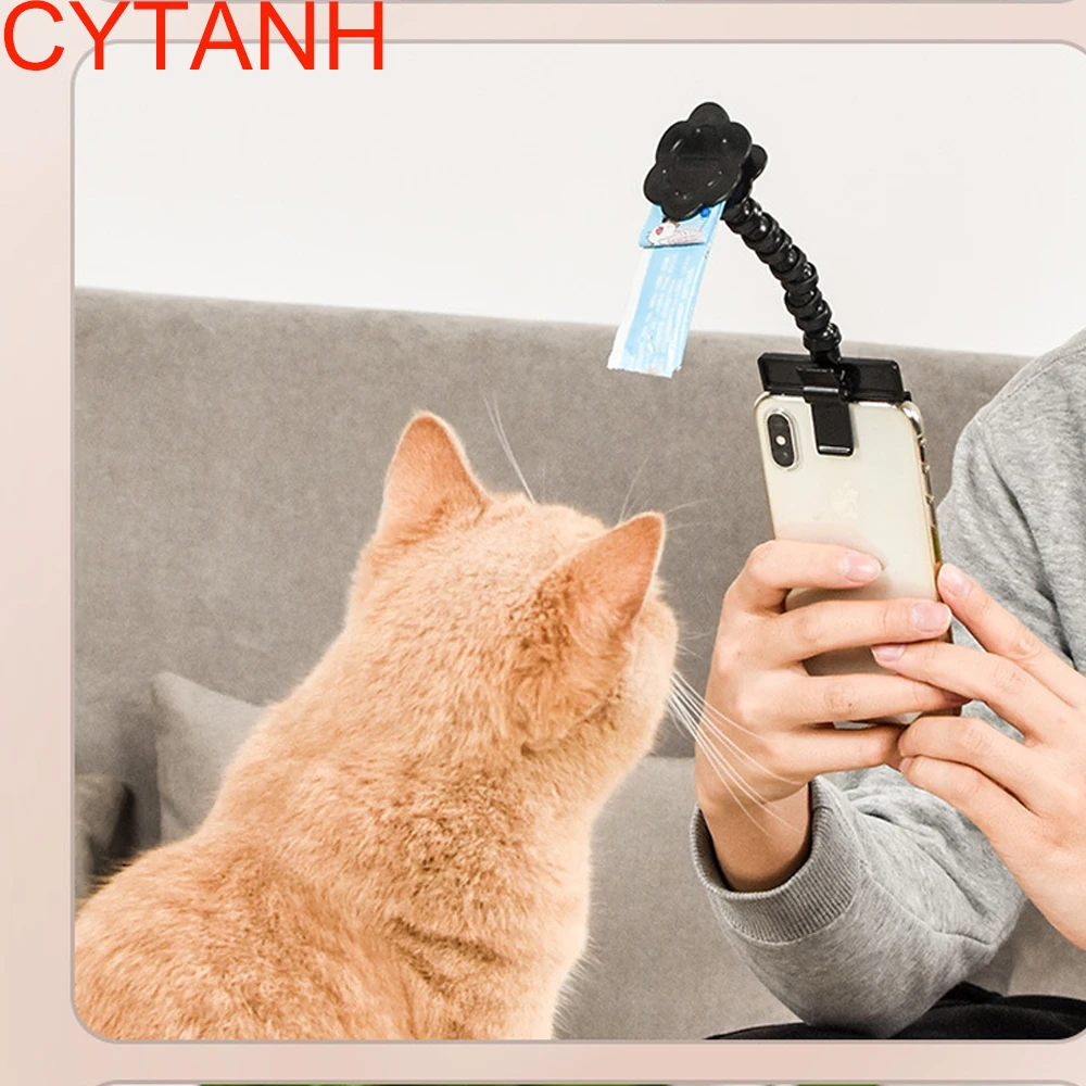 

Pet Selfie Artifact Dog Look At The Camera Attract Toys Taking Pictures with Phone Holder Photography Ball for Puppy Cats Props