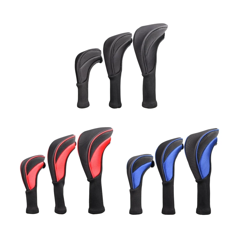 

3Pcs Golf Driver Wood Head Club Covers Professional Golf Putter Head Protectors
