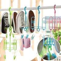simple home rotary shoe drying rack outdoor balcony shoe drying rack plastic small storage hanger bathroom organizer accessories