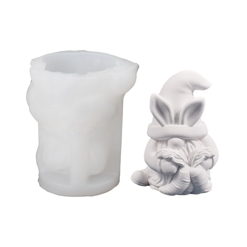 

Easter Gnome Resin Mold 3D Face-less Old Man Making Mold DIY Dwarf Soap Crafts Easter Spring Party Supplies 57BD