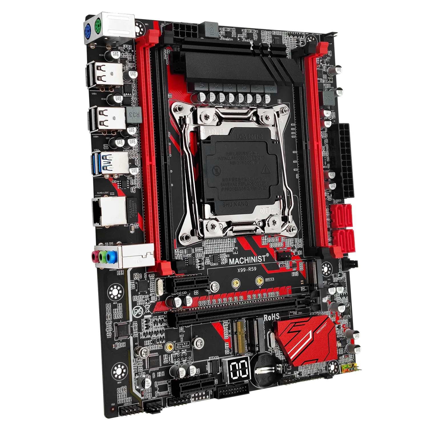 Комплект материнской платы MACHINIST RS9 LGA 2011-3 Xeon I7 6800K CPU kit + DDR4 2*8 ГБ комбинированная