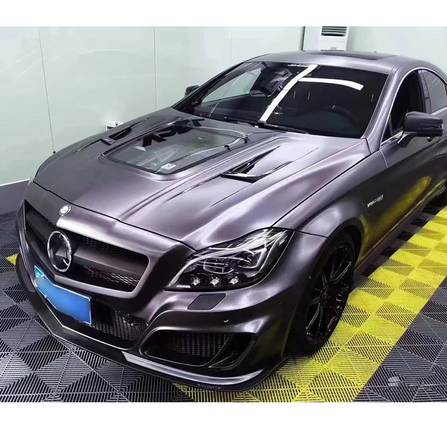 Для Mercedes Benz CLS Class W218 AMG CLS63 Капот из углеродного волокна Крышка двигателя