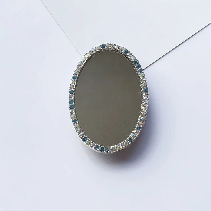 new mirror phone grip tok holder foldable telescopic finger ring buckle grip bracket diamond korean style ins customized logo free global shipping