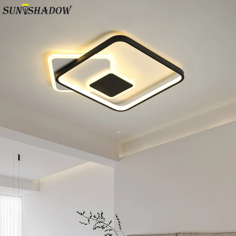 

Black Led Ceiling Light Home Lighting for Living room Dining room Bedroom Modern Led Ceiling Lamp Kitchen Corridor Luminaires
