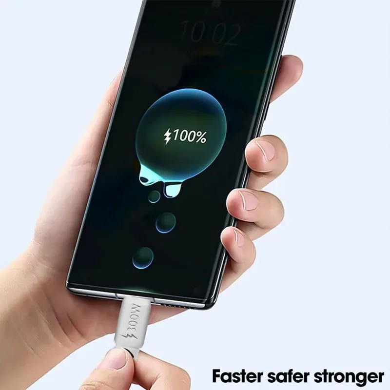 Кабель для передачи данных Micro USB Type C со сверхбыстростной зарядкой 300 Вт