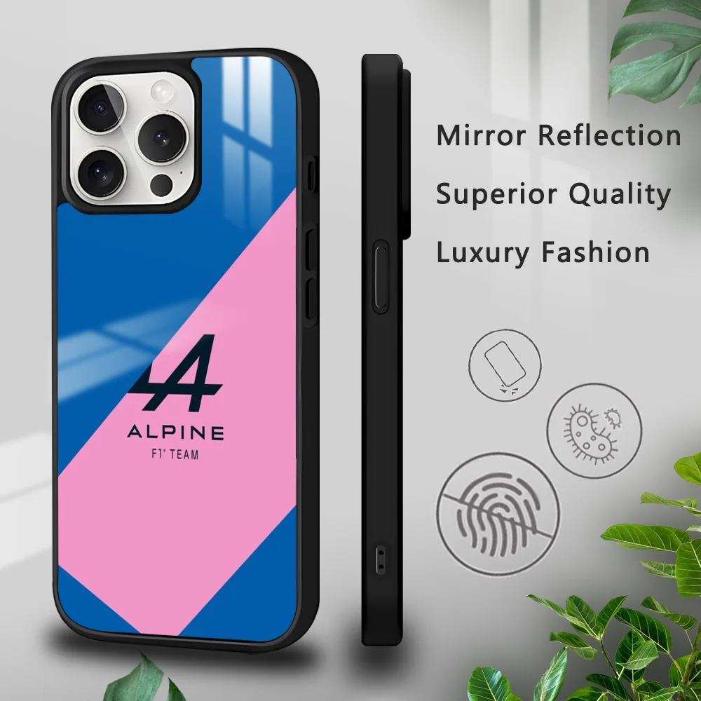 Красочный чехол для телефона с логотипом A-AlpineS IPhone 16 15 14 13 12 11 Pro Xs Max Mini Plus Celulares Hard