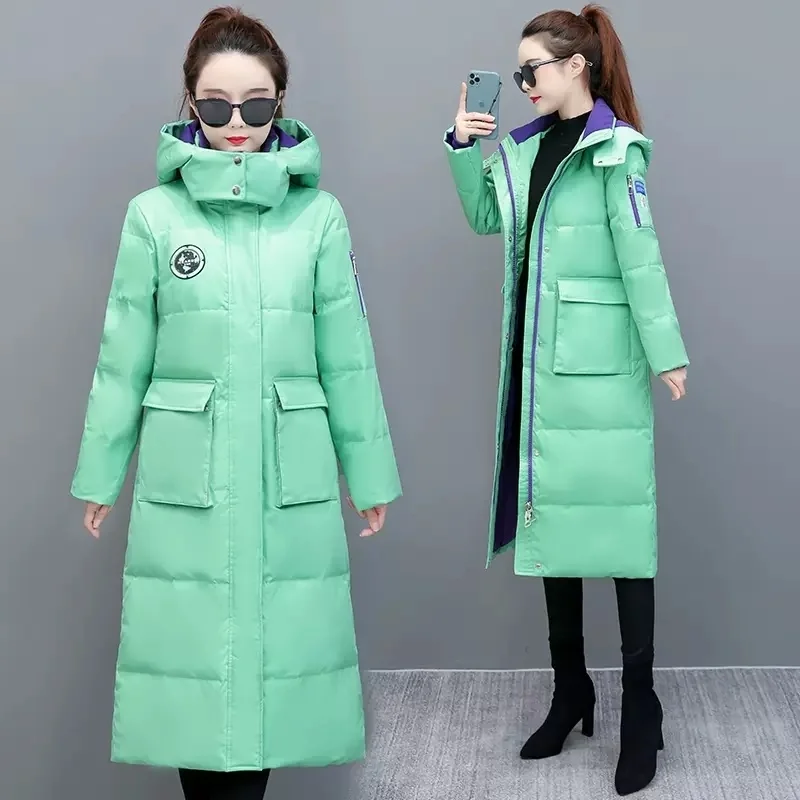 Jacket Winter Temperament Fashion 2023 New High-Quality Hooded Loose Women Down Coat
