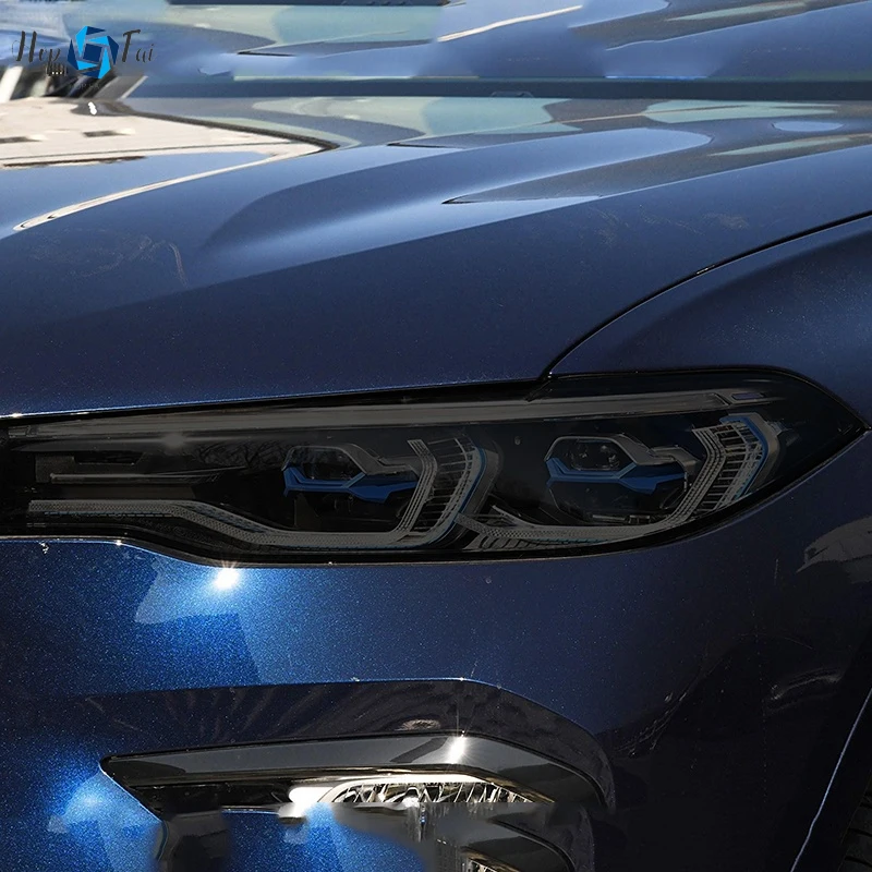 

2 шт., Прозрачная Черная защитная пленка для автомобильных фар BMW X7 G07 2019 2020