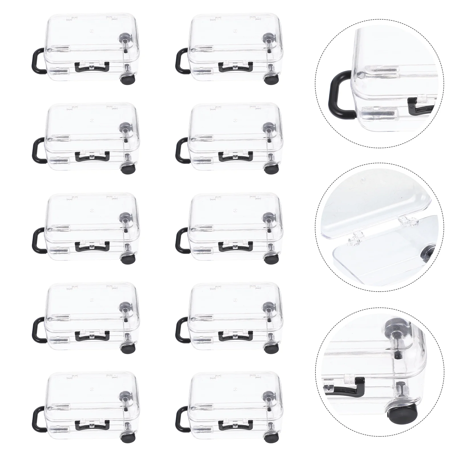 

Tiny Jewelry Storage Cases Trolley Wedding Candies Box Decorations Travel Themed Party