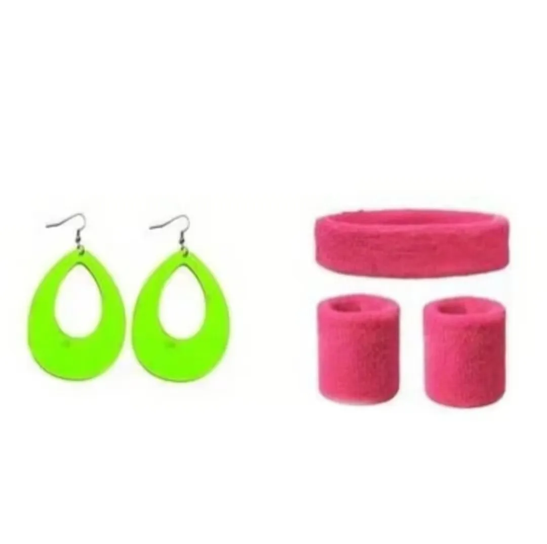 Женский костюм в стиле 80-х футболка и Радужная юбка для девочек 1920-х годов