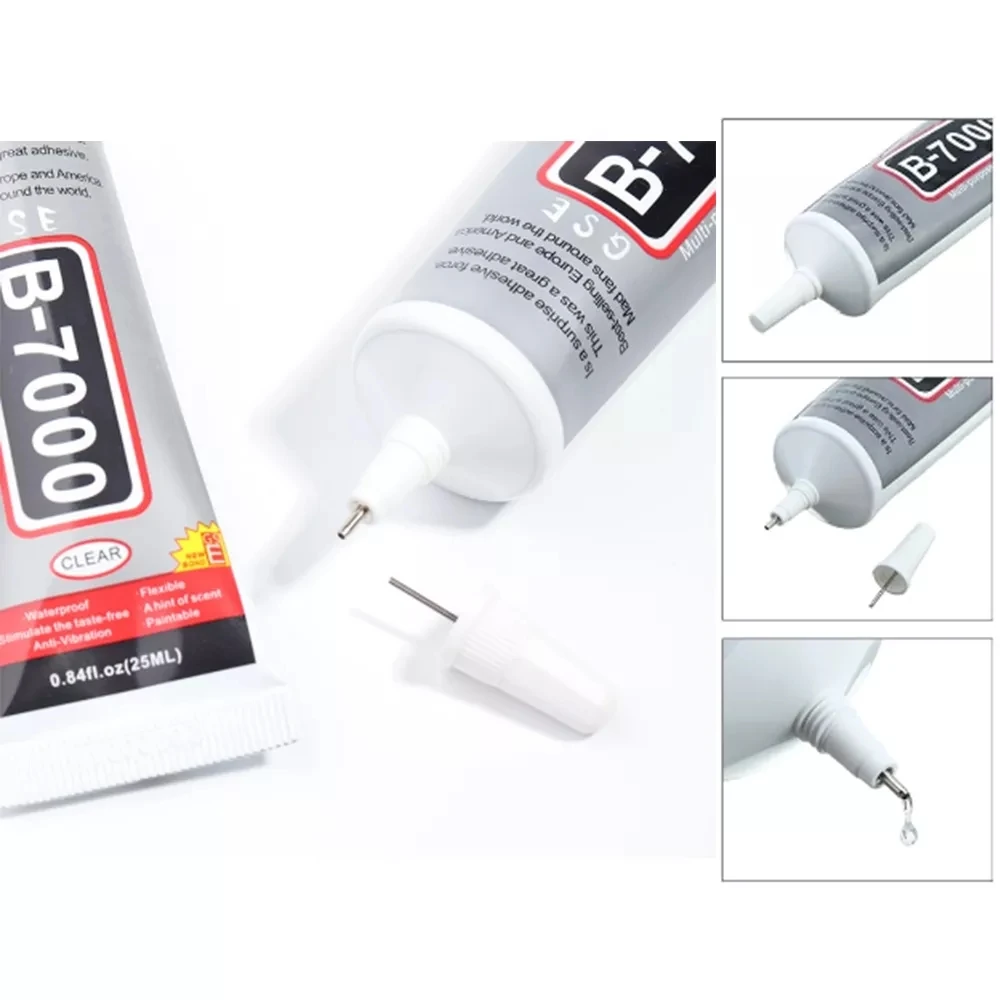 

B7000 Glue Multi Purpose With Needle Colorless Odorless Mobile Phone Screen Stick Drill Jewelry Glass Leather Precision Repair
