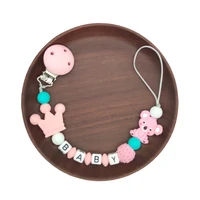 baby pacifier clips cartoon pacifier chain holder for baby teething soother chew toy dummy clips