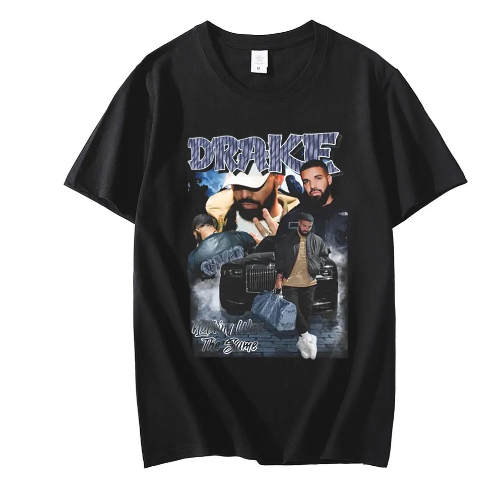 Drake T Shirt Hip Hop T Shirts Rapper Singer J Cole Jay-z Savage Music Streetwear Unisex Casual Short Sleeve Oversized T-shirt