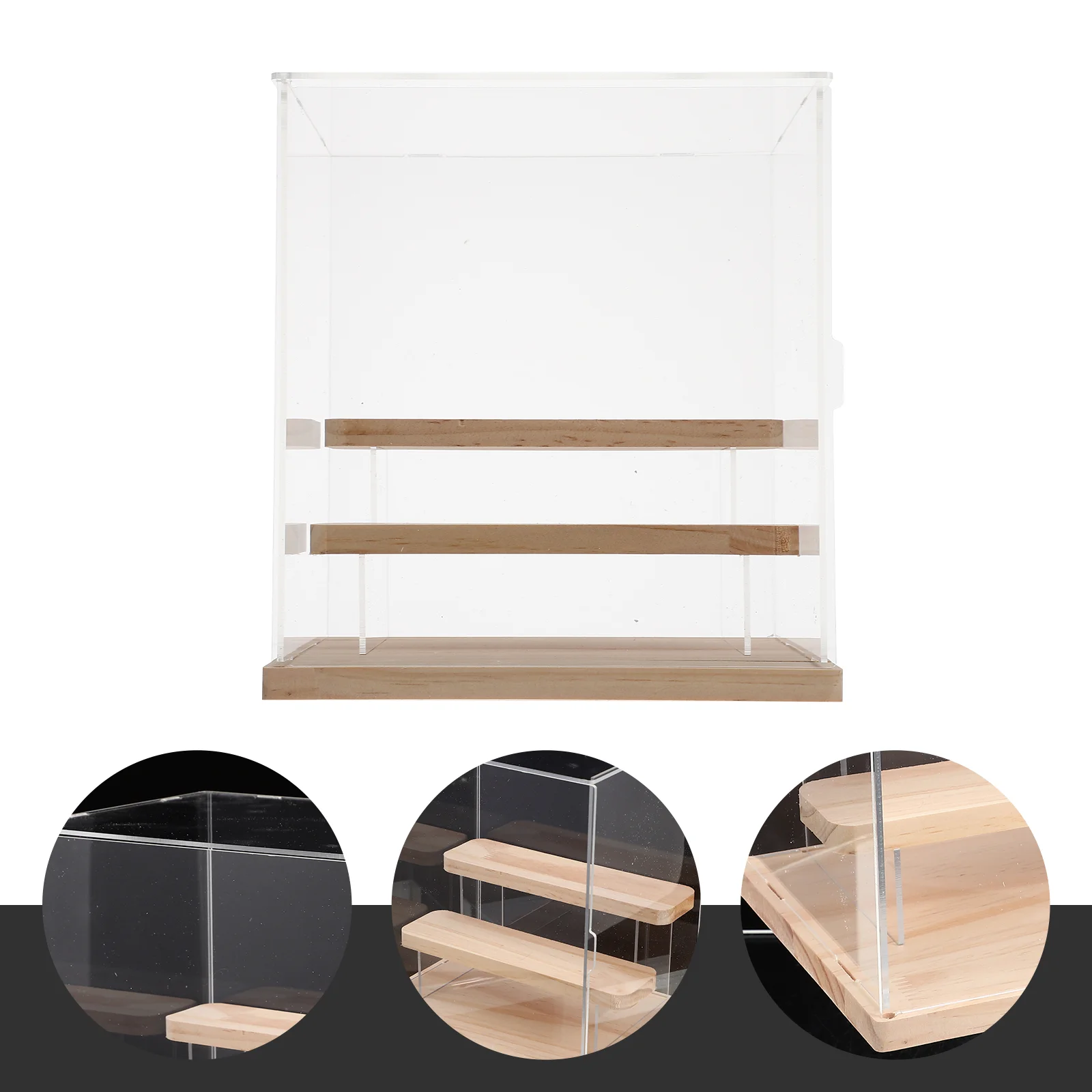 

Display Acrylic Case Riser Box Shelf Figure Clear Countertop Figures Standforcabinet Action