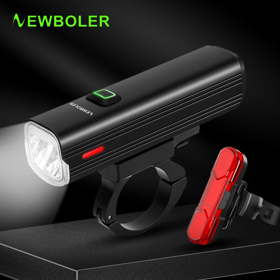 

NEWBOLER Anti Glare Flashlight For Bicycle 1000 Lumen Bike Light 4800mAh USB Rechargeable Rainproof Powerful Cycling Headlight