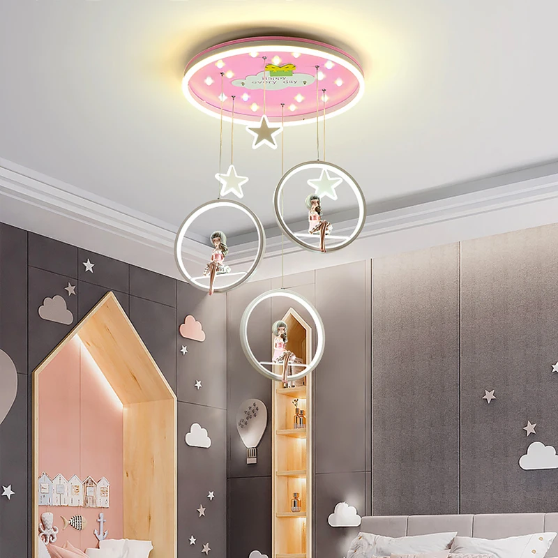 

Pendant Lamp Led Art Chandelier Light Room Decor Kids nordic home dining indoor Ceiling hanging fixture living home decoration