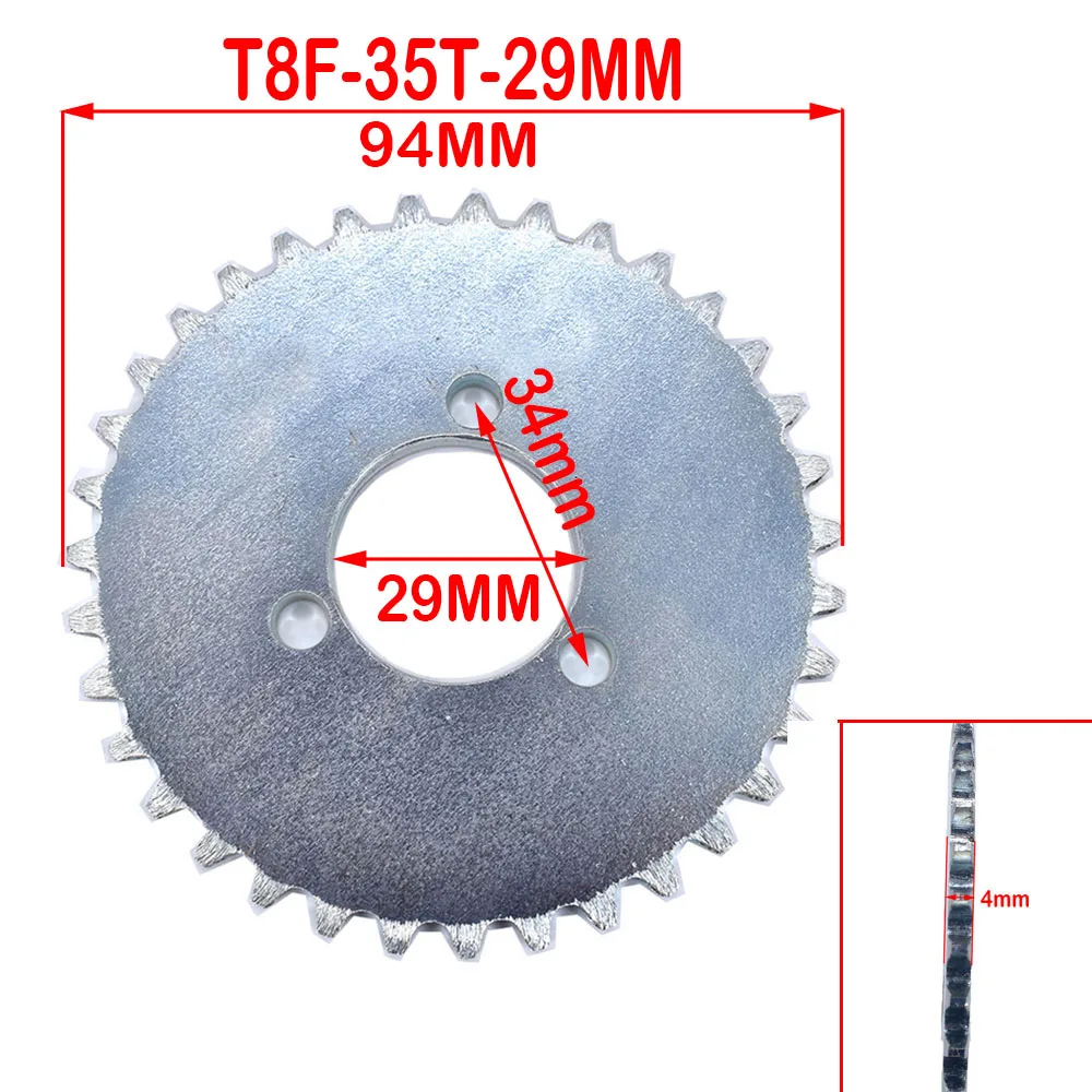 

35T 38T 44T 54T 64T 74T T8F 35MM Задняя звездочка Mini Moto ATV Quad Dirt Pit Pocket Bike Cross 47cc 49cc Запчасти