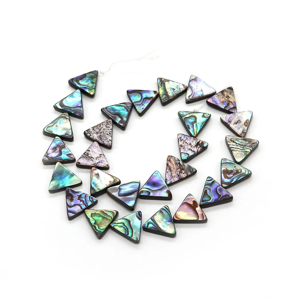

Natural Abalone Shell Loose Beads for Jewelry Making Necklace Bracelets Earrings Triangle Shell Beads Charms DIY Accessories