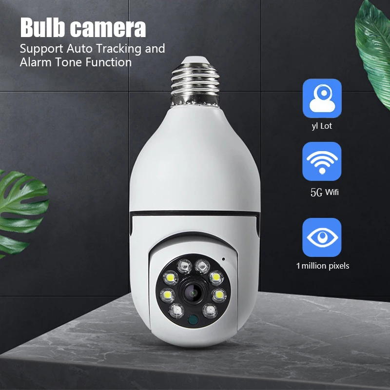 

Wireless 360 degree rotating camera monitor home can be connected to mobile phone indoor and outdoor remote HD night vision came