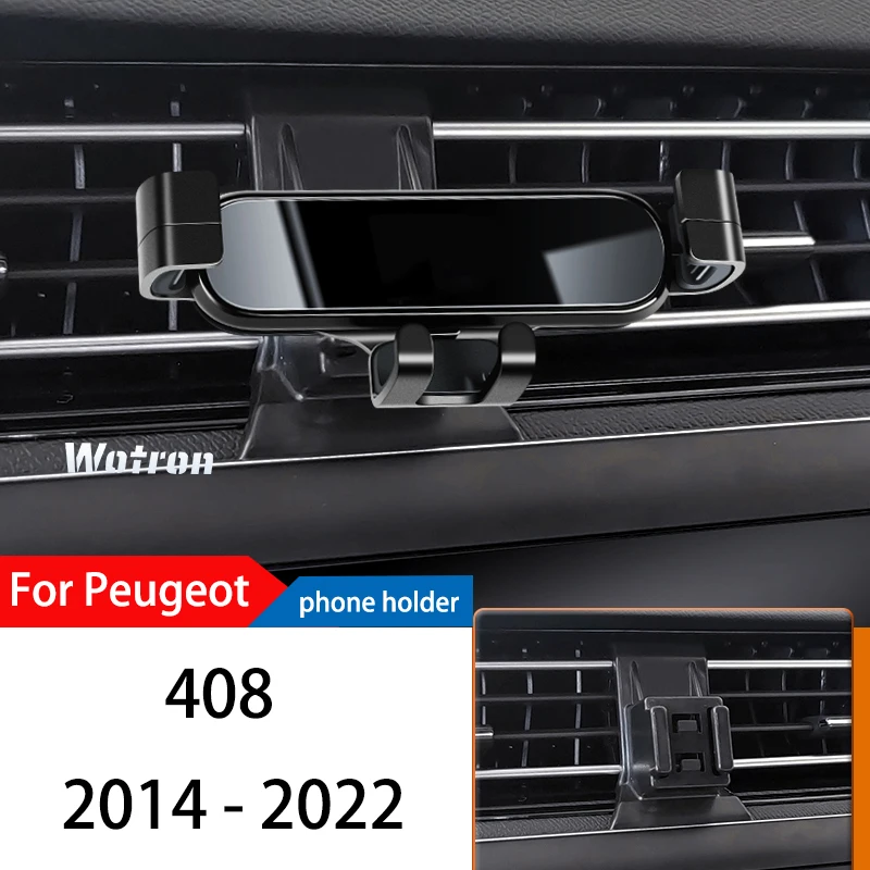 

Car Phone Holder For Peugeot 408 2014-2022 GPS Special Gravity Navigation Mobile Bracket 360 Degree Rotating Stand Accessories