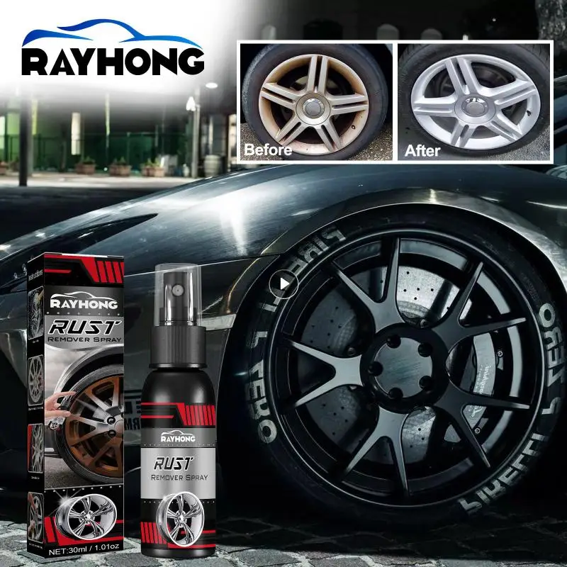 

Detergent Brightener Non-conductive Metal Surface Chrome Paint Safely Iron Powder Cleaning Convenient Car Cleaning Tools 30ml