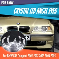 led angel eyes ring halo drl acrylic dtm style for bmw 3 series e46 compact 2001 2002 2003 2004 2005 headlight accessories