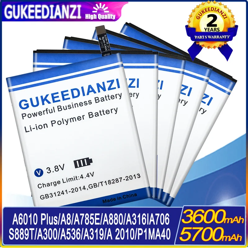 Аккумулятор для Lenovo BL253 BL324 BL210 BL171 BL242 BL219 BL214 BL203 BL229 BL209 BL197 BL192 BL225/A2010 A5000 A536 A319 A6000 P70 |