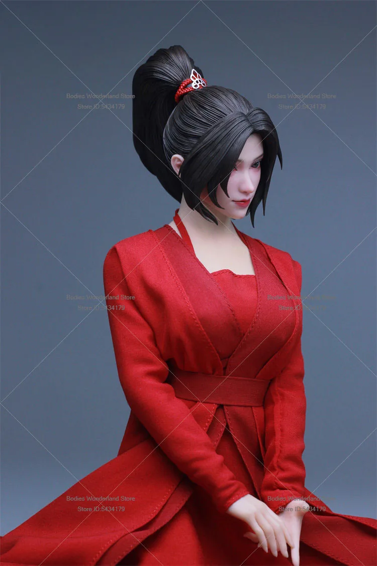 Фото VHTOYS VH002 Голова женской фигурки с подвижными глазами, краснокожая танцовщица, масштаб 1/6, для 12-дюймовой фигурки. №5
