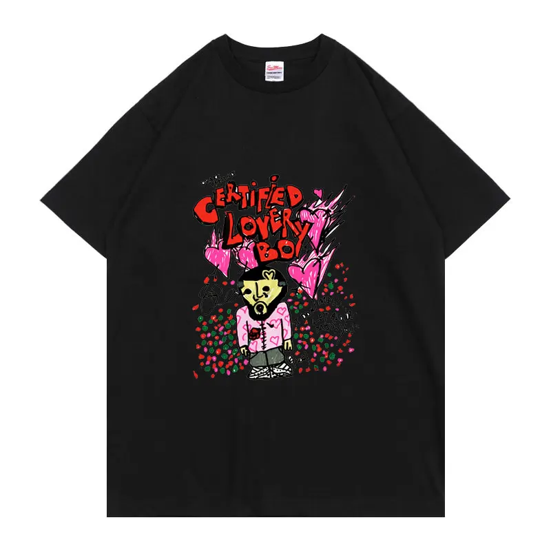 

Certified Lover Boy New Album Rapper Drake BoysGift for Girlfriend T-shirt Fashion Vintage Crewneck Comfortable T Shirts Tops