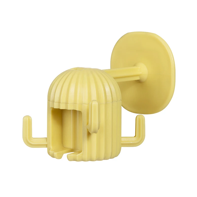 

Wall-mounted Kitchen Storage Holder 360° Rotatable Upside Down Cactus Hook Free Punch Bathroom Hanger Home Decor Storage Rack
