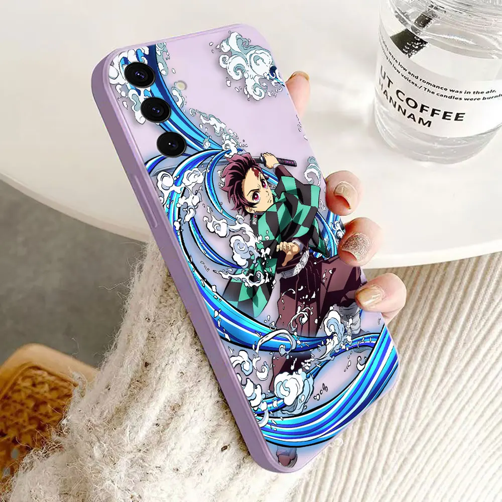 Чехол для телефона Anime Demon S-Slayer Tanjiro ДЛЯ Samsung Galaxy M80 M60 M53 M42 M33 M22 M12 M11 M10 M02 F02 A12 A11 A10 A7 A06
