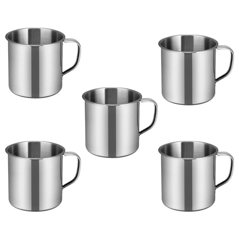 

Mug Cup Cups Steel Coffee Stainless Metal Tea Water Camping Mugs Party Travel Glasses Tumbler Outdoor Insulated
