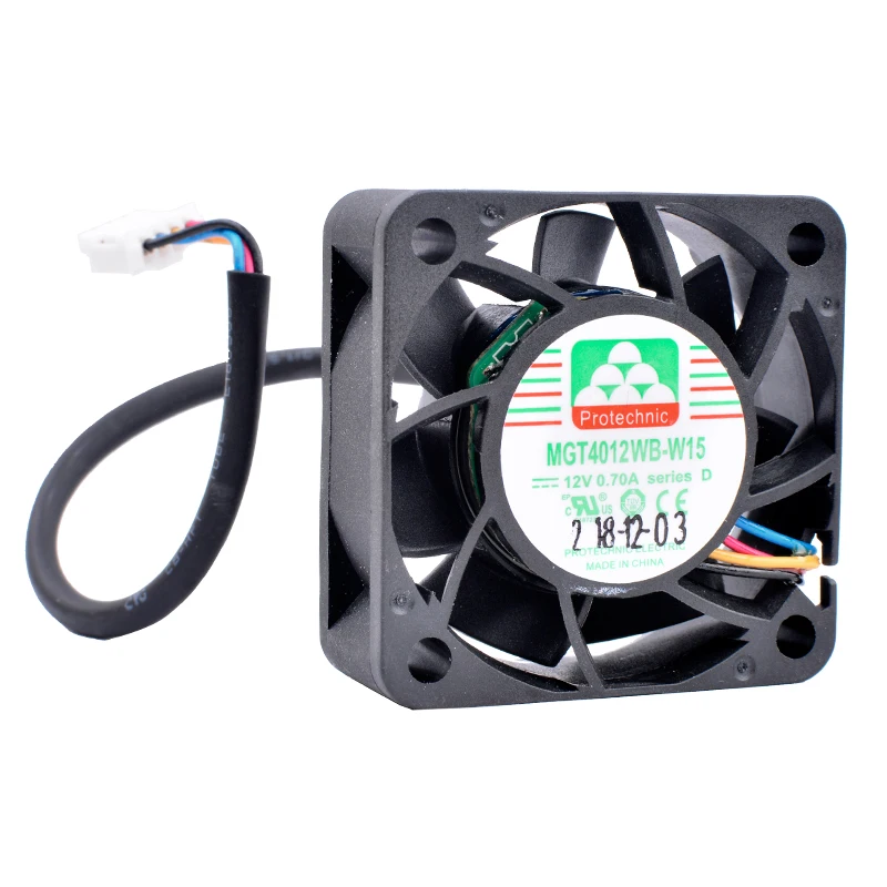 

MGT4012WB-W15 4cm 40x40x15mm 40mm fan 4015 DC12V 0.70A 4 lines ball bearing pwm switch high air volume cooling fan