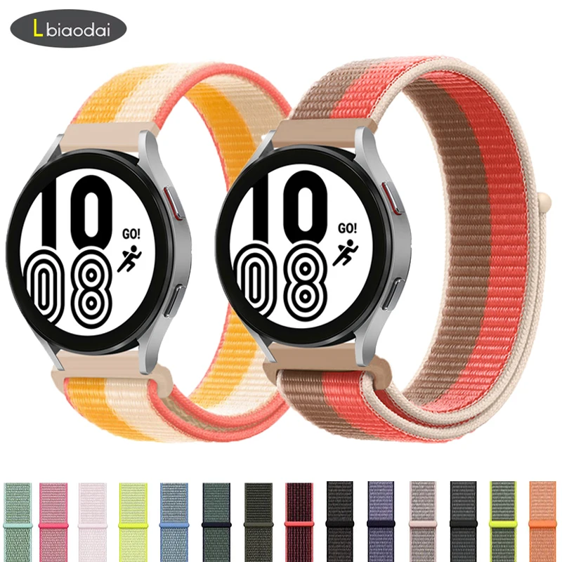 20mm Nylon Band For Samsung Galaxy Watch 5/pro 45mm 44mm/active 2/22 bracelet huawei gt 2/3 galaxy watch 4/Classic 46mm 40 strap